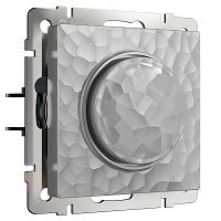 Светорегулятор поворотно-нажимной без рамки Werkel Hammer 5-600Вт серебряный картинка